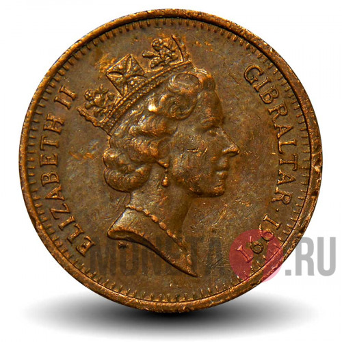 2 пенса 1991 года - AА - Гибралтар - Маяк