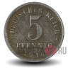 5 пфеннигов 1916 года - Германская Империя - Вильгельм II - D