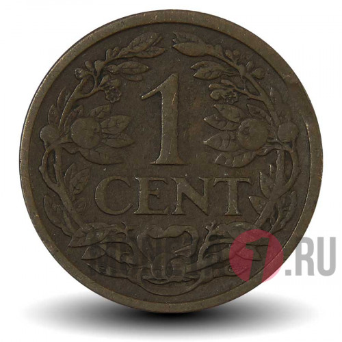 1 цент 1914 года - Нидерланды - Вильгельмина
