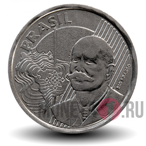 50 сентаво 2009 года - Бразилия - Жозе-Мария да Силва Параньос