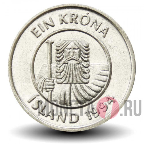 1 крона 1994 года - Исландия - Треска