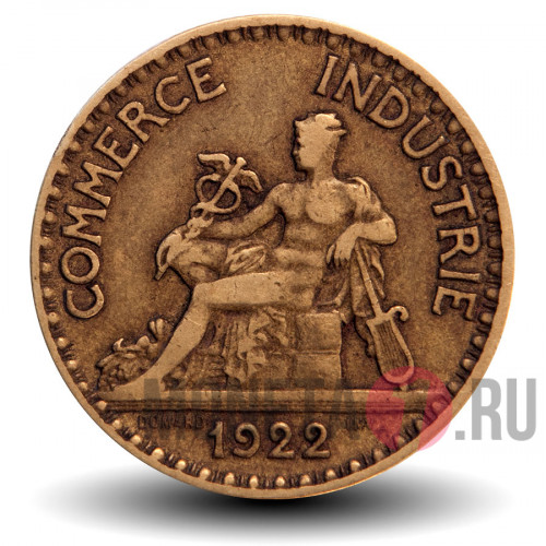 2 франка 1922 года - Франция - Chambres de Commerce (открытые 2)