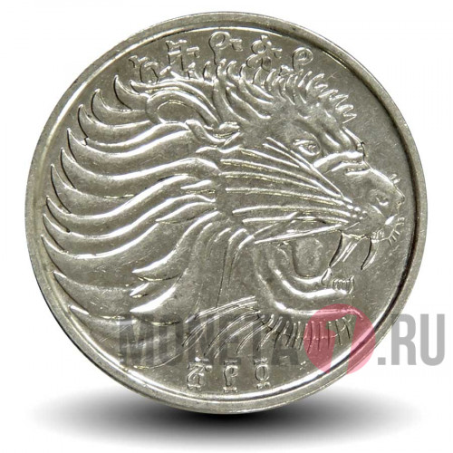 25 центов 2012 года - Эфиопия - Лев