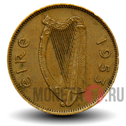 1/2 пенни 1953 год - Ирландия