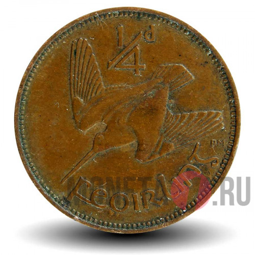 Фартинг 1937 года (1/4 пенни) - Ирландия