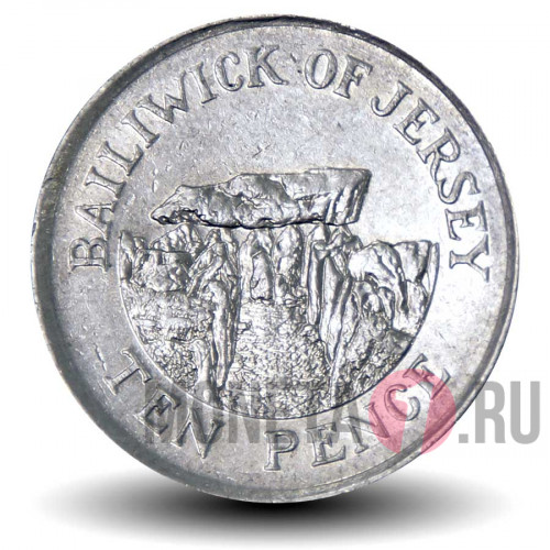 10 пенсов 1992 года - Остров Джерси - Елизавета II