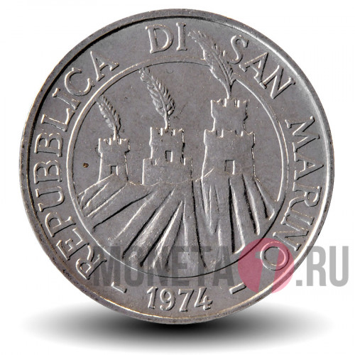 50 лир 1974 года - Курица - Сан-Марино