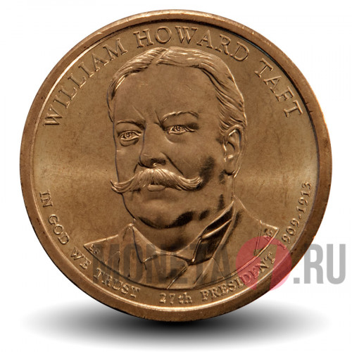 1 Dollar - 27-ой президент США - Уильям Тафт - Мон. двор P