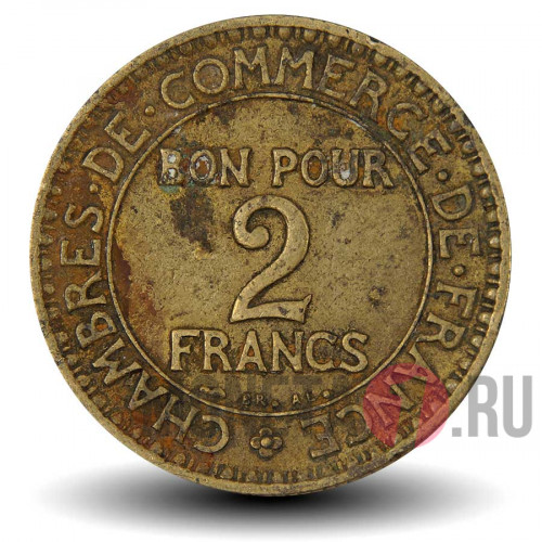 2 франка 1924 года - Франция - Chambres de Commerce