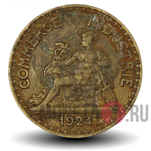 2 франка 1924 года - Франция - Chambres de Commerce