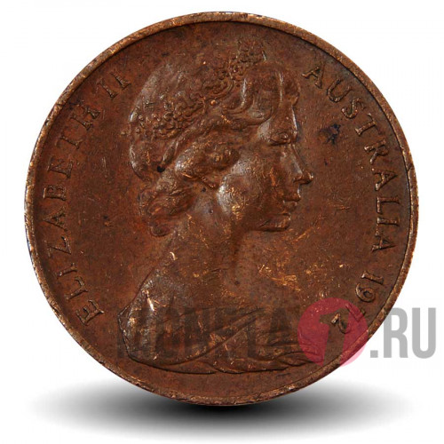 2 цента 1972 года - Австралия - Ящерица