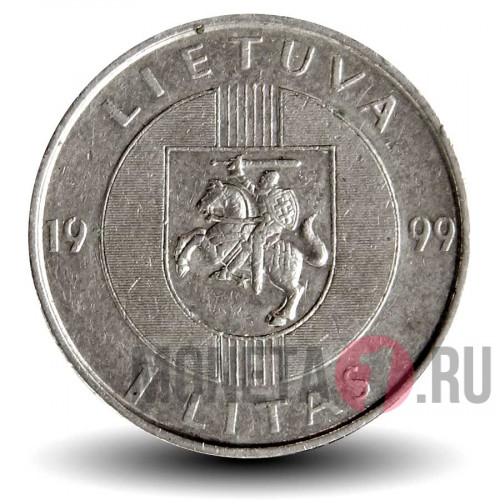1 лит 1999 года - Литва - Балтийский путь