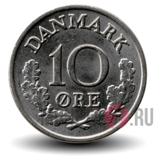 10 ore 1965 года - Фредерик IX - Дания