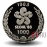 1000 вон 1983 года - Олимпийские игры 1988 в Сеуле - Южная Корея - Proof