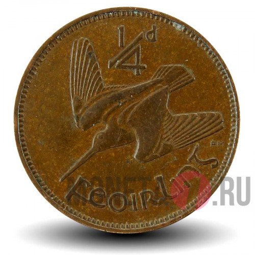 Фартинг 1939 года (1/4 пенни) - Ирландия