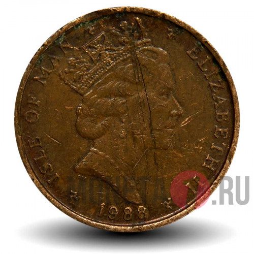 1 пенни 1988 года - Остров Мэн - Прецизионные инструменты (AС)