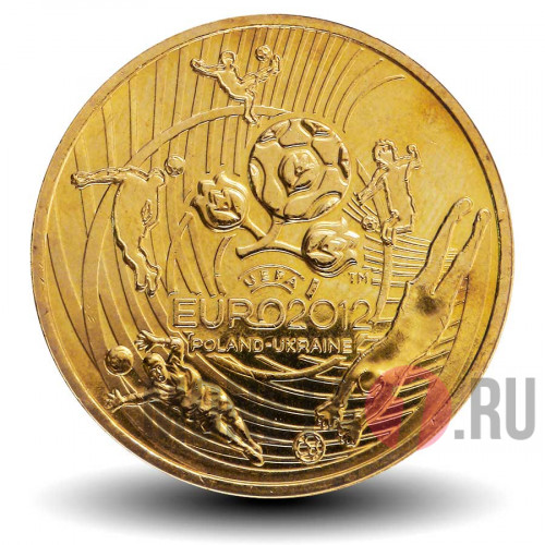 2 злотых - 14-й Чемпионат Европы по футболу - 2012 год