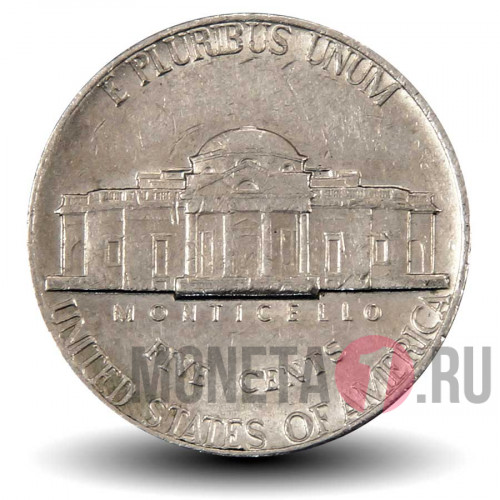 5 центов 1973 года - Усадьба Монтичелло (Monticello) - США