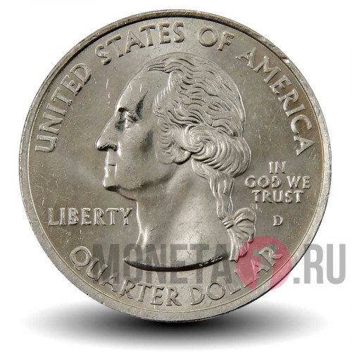 Quarter США 2001 год - Род-Айленд - D
