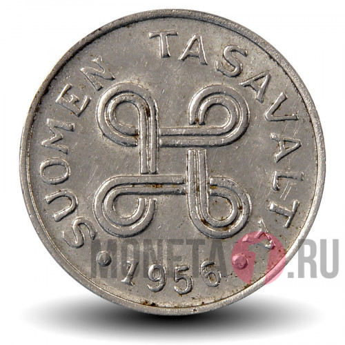 1 марка 1956 года - Финляндия