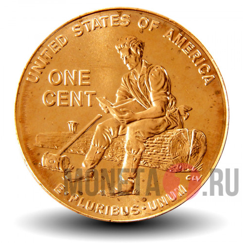 1 цент 2009 год - Юность Линкольна