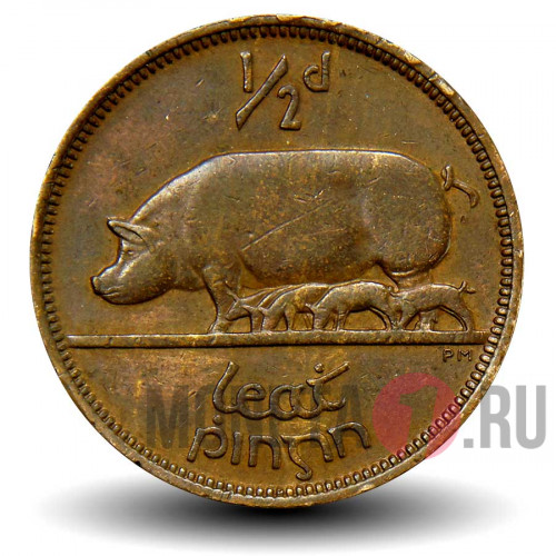 1/2 пенни 1949 год - Ирландия
