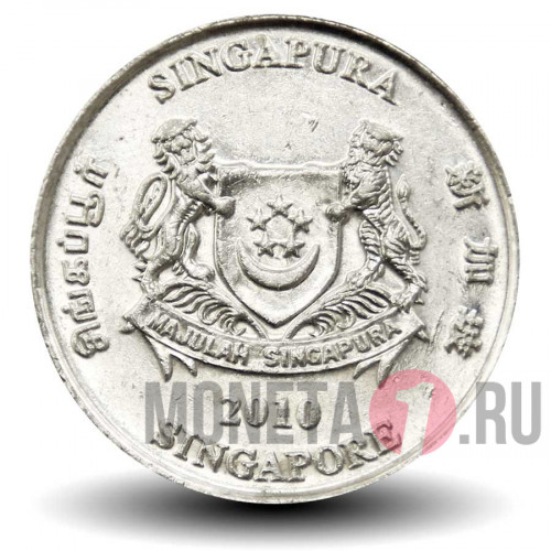 20 центов 2010 года - Сингапур - Каллиандра