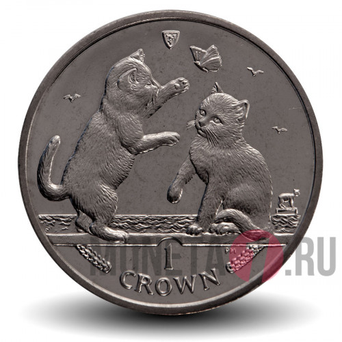 1 крона 2004 года - Тонкинские кошки - Остров Мэн