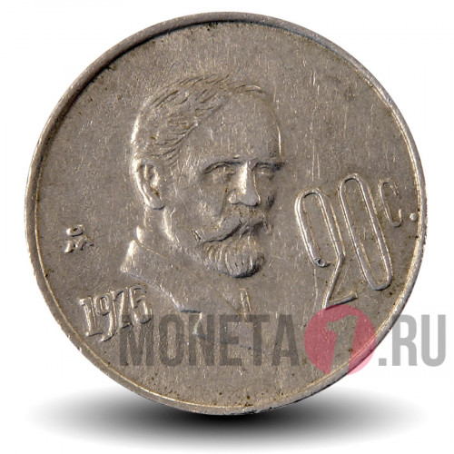 20 сентаво 1975 года - Мексика - Франсиско Игнасио Мадеро