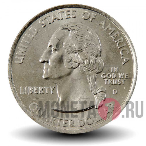 Quarter США 2001 год - Вермонт - D