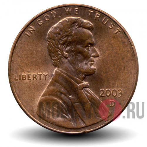 1 цент 2003 года - США - D
