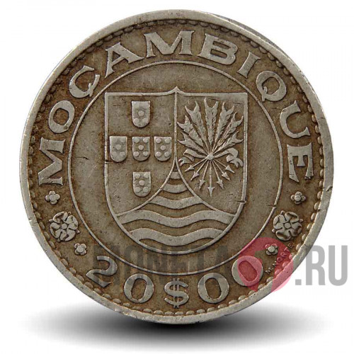 20 эскудо 1972 года - Мозамбик