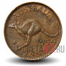 1 пенни 1959 года - Австралия - Кенгуру (точка после "PENNY")