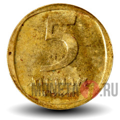 5 агор 1973 года - Израиль - Гренадин - VF-XF