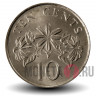 10 центов 1991 года - Сингапур - Жасмин