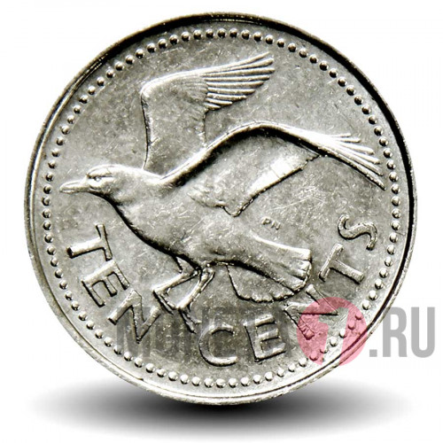 10 центов 2005 года - Барбадос - Морская ласточка