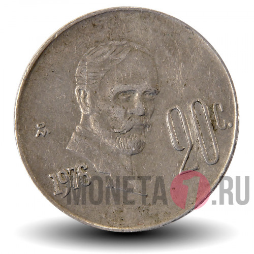 20 сентаво 1976 года - Мексика - Франсиско Игнасио Мадеро