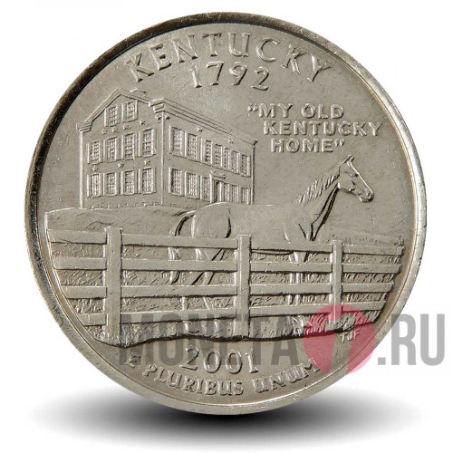 Quarter США 2001 год - Кентукки - D