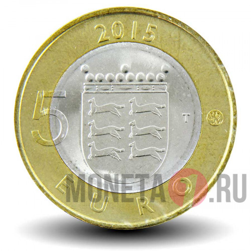 5 евро 2015 года - Горностай - Финляндия