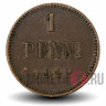 1 пенни 1912 года - Русская Финляндия - Вензель Николая II