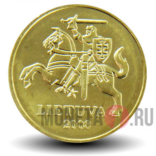10 центов 2008 года - Литва - UNC