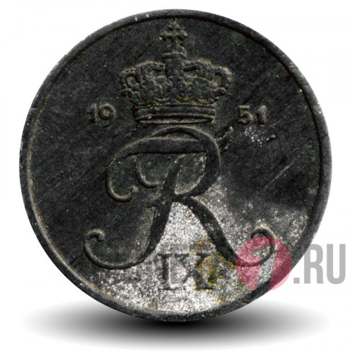 1 ore 1951 года - Дания - Фредерик IX