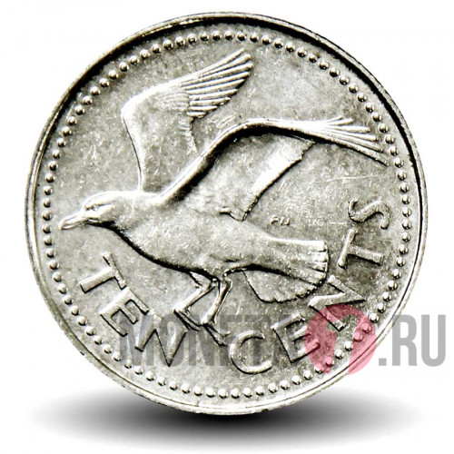 10 центов 2004 года - Барбадос - Морская ласточка