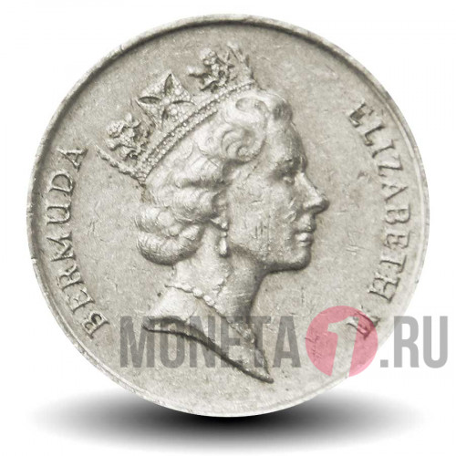 5 центов 1986 года - Бермуды - Морской ангел