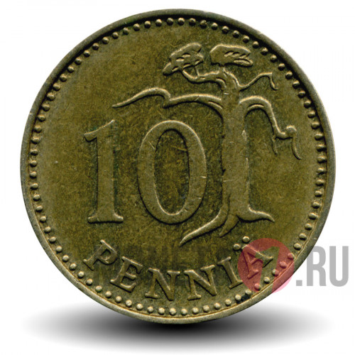 10 пенни 1964 года - Финляндия - S