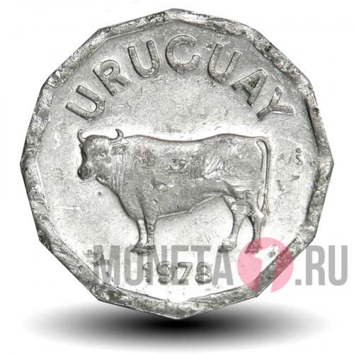 5 сентесимо 1978 года - Уругвай - Бык