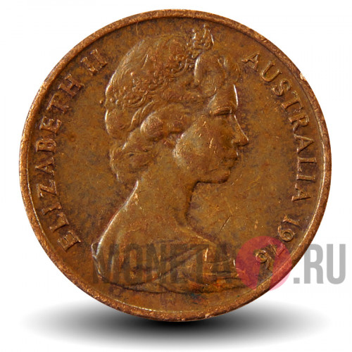 1 цент 1976 года - Австралия - Летучий кускус