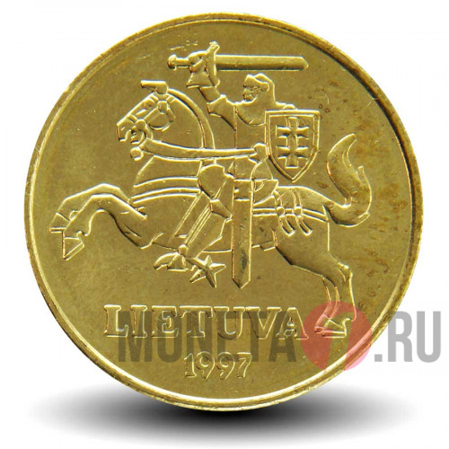 50 центов 1997 года - Литва - UNC