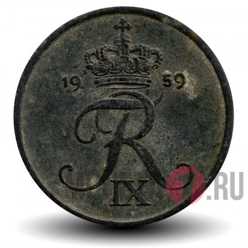 1 ore 1959 года - Дания - Фредерик IX