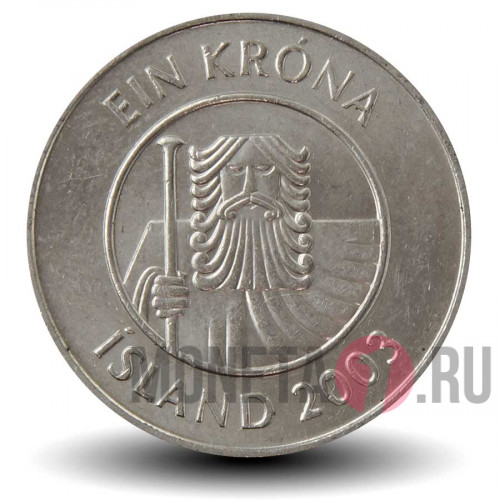 1 крона 2003 года - Исландия - Треска